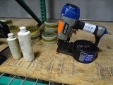 DUO-FAST AIR NAIL GUN W/10 ROLLS OF NAILS