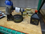 DUO-FAST AIR NAIL GUN W/10 ROLLS OF NAILS