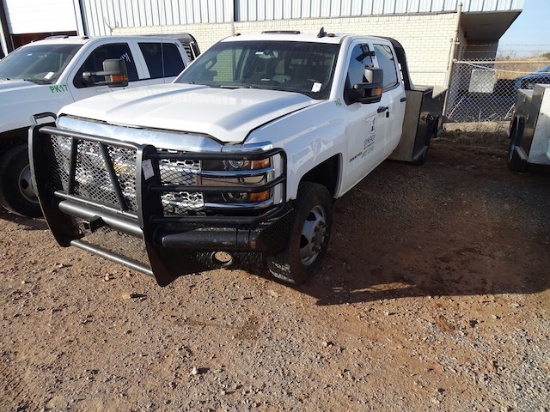 2019 CHEVY 3500 4X4 CREW CAB DUALLY W/SERVICE BED,