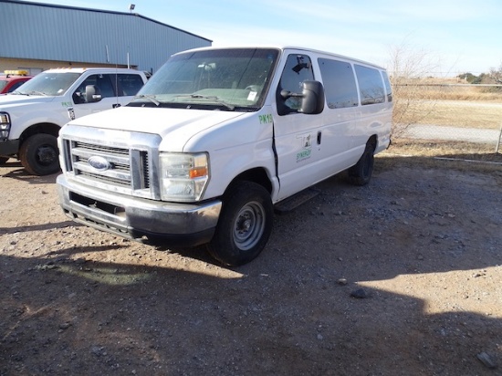 2011 FORD E350 ECONOLINE 15 PASSENGER VAN,