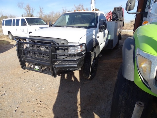2005 FORD F-550 SINGLE CAB 4X4 DUALLY SERVICE TRUCK