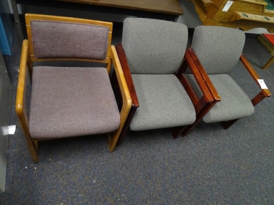 ASSORTED ARM CHAIRS (X3)