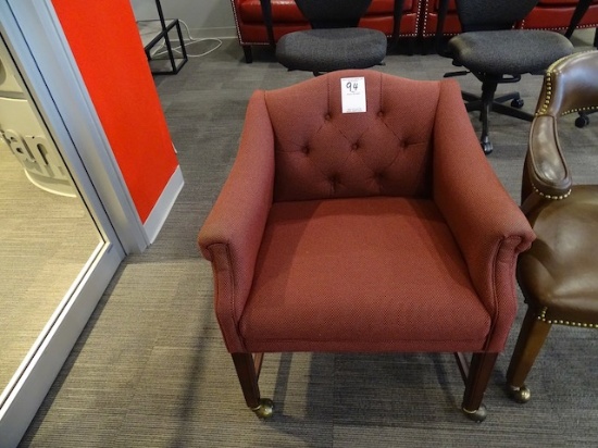 CASTERED ARM CHAIR