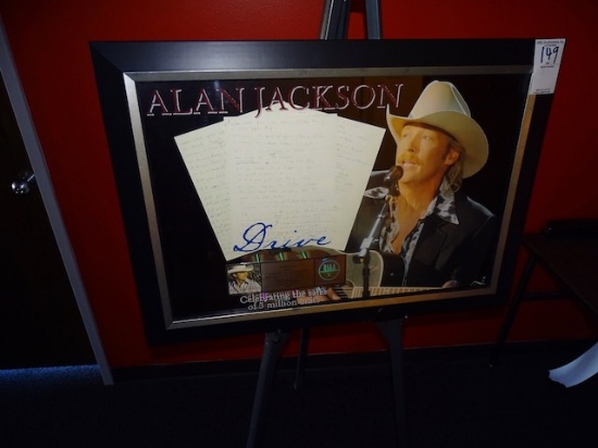 ALAN JACKSON FRAMED PICTURE