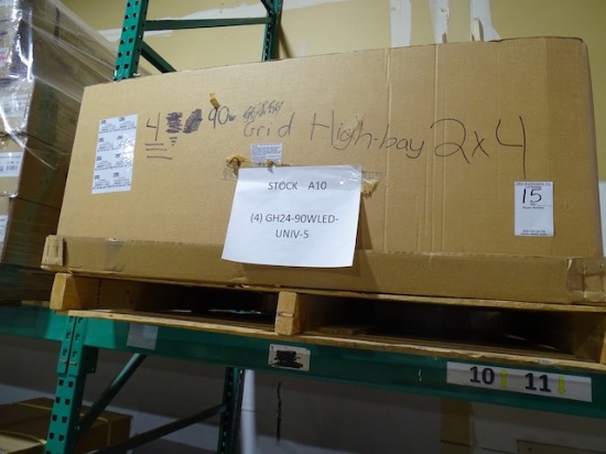 ILP:90W GRID HIGHBAY 2X4 5000K, WHOLESALE COST, NOT INCLUDING SHIPPING $876.00