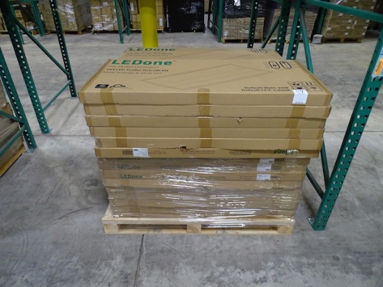 PALLET OF (37) LOC 24TRKT-DMW-MCCT, 2X4 LED TROFFER RETROFIT KIT, W