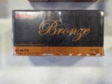 PMC BRONZE 45 AUTO 230 GRAIN FMJ 50/BOX (X2)