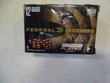 FEDERAL PREMIUM 12 GAUGE COPPER PLATED BUCKSHOT 3”, 1100 FPS, 15 PELLETS 00 BUCK 5/BOX (X2)