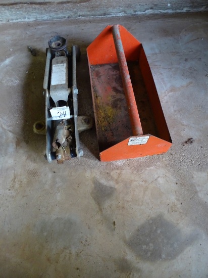 2-TON FLOOR JACK & METAL TRAY X1