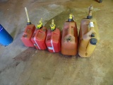 ASSORTED FUEL CANS (X5)