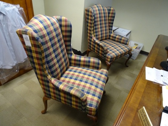 WINGBACK OCCASIONAL CHAIRS (X2)