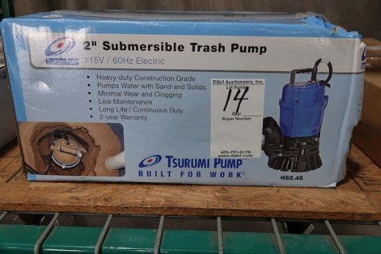 2" SUBMERSIBLE TRASH PUMP 115V/60HZ