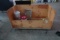 WOODEN BOX W/CASTERS