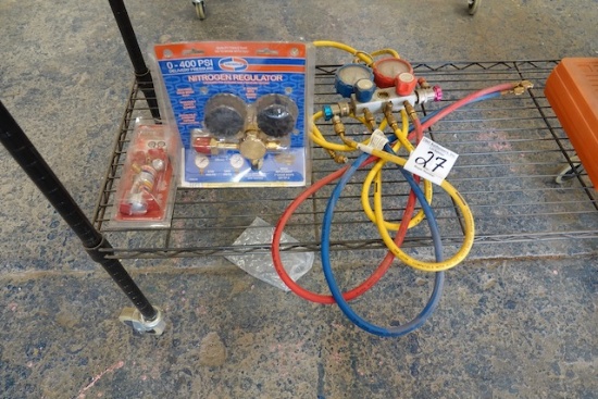 AC GAUGES, HOSES & NITROGEN REGULATOR