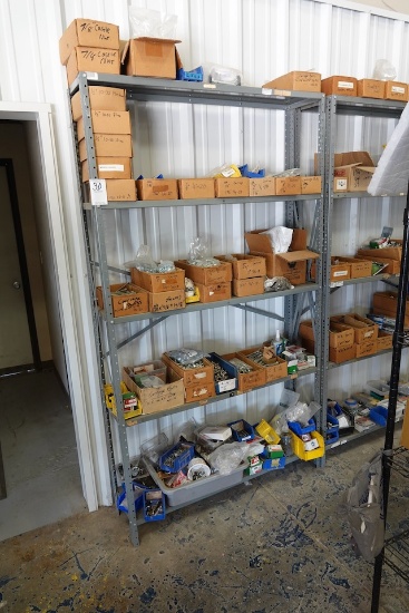 METAL SHELF & ENTIRE CONTENTS INCLUDING ALL NEW HARDWARE