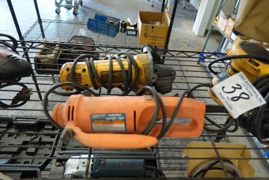 DEWALT GRINDER & CUT OUT TOOL (X2)
