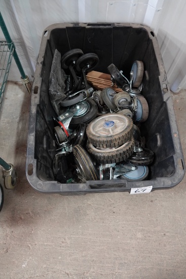 TUB OF WHEELS & CASTERS