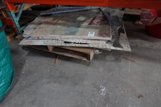 CONTENTS ON TOP SHELF & PALLET UNDERNEATH