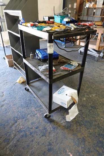 ROLLING PLASTIC CART (NO CONTENTS)