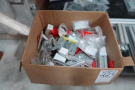 ALUMINUM EXTRUSIONS & BOX OF HARDWARE X1
