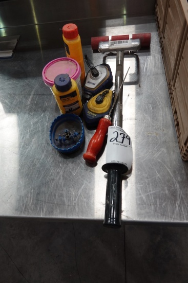 CHALK LINES, ROLLER SAW & MISCELLANEOUS