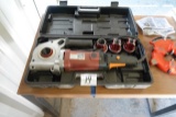 PORTABLE ELECTRIC PIPE THREADER W/CASE