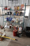 ENTIRE CONTENTS OF SHELF INCLUDING WD-40, MOSQUITO REPELLENTS,