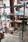 ENTIRE CONTENTS OF SHELF INCLUDING MOTOR, STARTERS, ELECTRICAL COMPONENTS, TIMERS, ETC