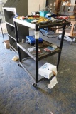 ROLLING PLASTIC CART (NO CONTENTS)