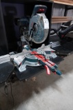 MITER SAW COMPLETE W/WORKING TABLE & LUMBER RACKS