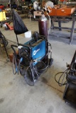 MILLERMATIC 220 AC/DC WIRE WELDER W/BOTTLE & ACCESSORIES