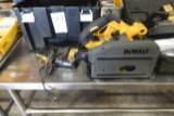 DEWALT TRACK SAW W/BATTERY & CHARGER, MISSING ARBOR NUT