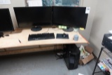 MSI COMPUTER W/2 MONITORS, KDYBOARD, MOUSE & SPEAKERS