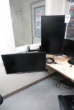 COMPUTER MONITORS W/ARTICULATING STAND (X2)