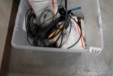 TUB OF MISC CORD & ACCESSORIES