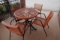 METAL OUTDOOR PATIO TABLE W/CHAIRS X1