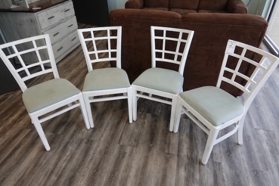 WOODEN CHAIRS (X4)