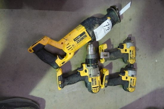 DEWALT 20V TOOL SET (X4)