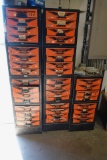 BORMAN NUT & BOLT BINS W/CONTENTS X1