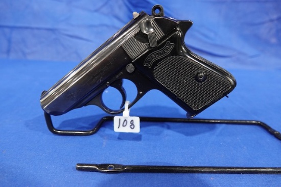 WALTHER PPK 7.65MM SEMI-AUTO MANUFACTURED & SHIPPED FROM WEST GERMANY 1967 S/N: 214406