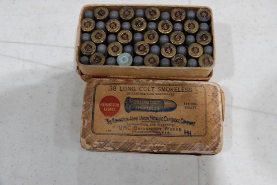 REMINGTON UMC .38 LONG COLT SMOKELESS 148 GR.