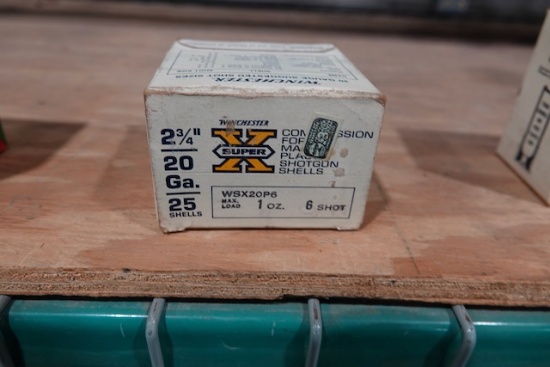 WINCHESTER X MAGNUM 20GA 2 3/4" MAX LOAD 1 1/8 OZ 4 SHOT 25 PER BOX (X2)