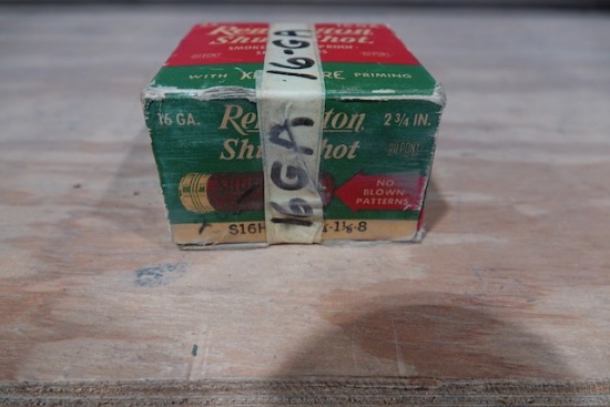 BOX OF REMINGTON SHUR SHOT 16GA 2 3/4"