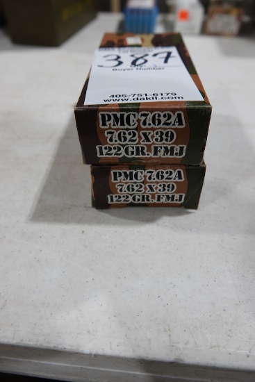PMC 7.62X39 122GR FMJ 20 PER BOX (X2)