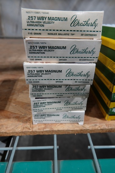 WEATHERBY .257 WBY MAGNUM ULTRA-HIGH VEL 115GR NOSLER BALLISTIC TIP 20 PER BOX (X6)
