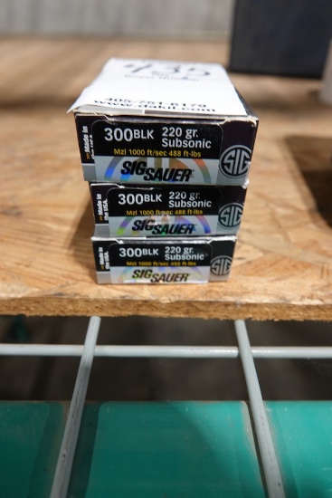 SIG SOUR 300 BLK 200GR SUBSONIC 20 PER BOX (X3)