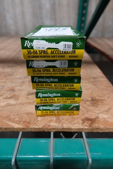 REMINGTON 30-06 SPRG ACCELERATOR 55GR PSP 20 PER BOX (X5)