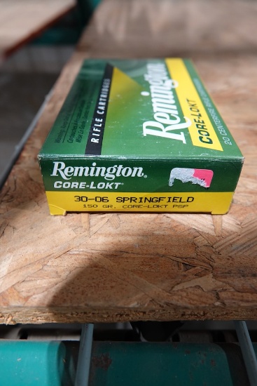 BOX OF REMINGTON CORE-LOKT 30-06 SPRINGFIELD 150GR PSP