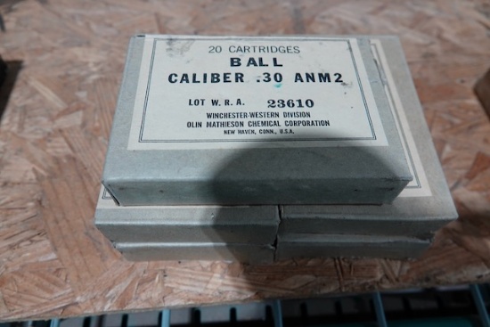 WINCHESTER BALL 30 CAL ANM2 20 PER BOX (X5)
