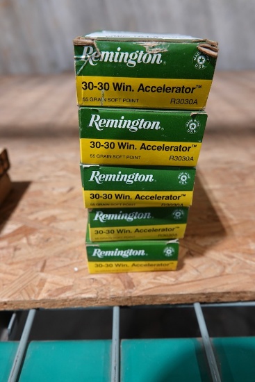 REMINGTON 30-30 WIN ACCELERATOR 55GR SP 20 PER BOX (X5)